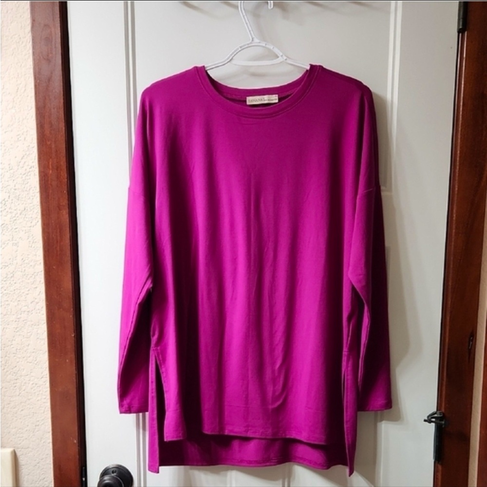 Zenana Brushed Microfiber V-Neck Long Sleeve Loungewear Set Medium NWOT - Picture 3 of 5